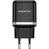 Зарядное устройство BOROFONE BA36A High Speed USB QC3.0 18W Black (6931474715968)