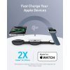 Зарядний пристрій Anker MagGo Wireless Charging Pad 15W 3-in-1 Foldable Black (B25M8H11) зображення 3