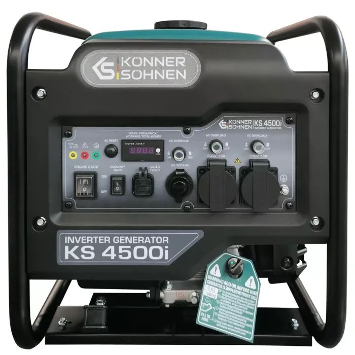 Генератор Konner&Sohnen инверторный KS 4500i, 230В, 4.5kW, ручной стартер, 33кг (KS4500I)