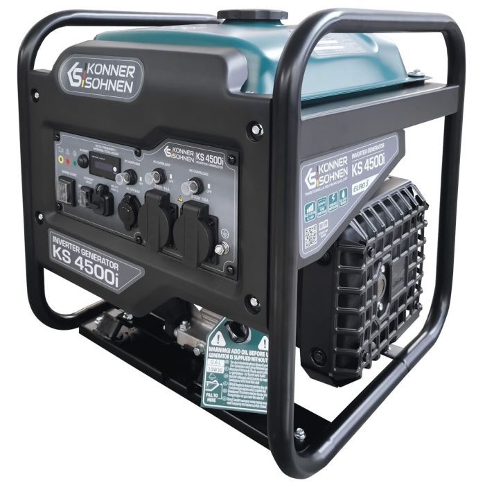 Генератор Konner&Sohnen инверторный KS 4500i, 230В, 4.5kW, ручной стартер, 33кг (KS4500I) изображение 2
