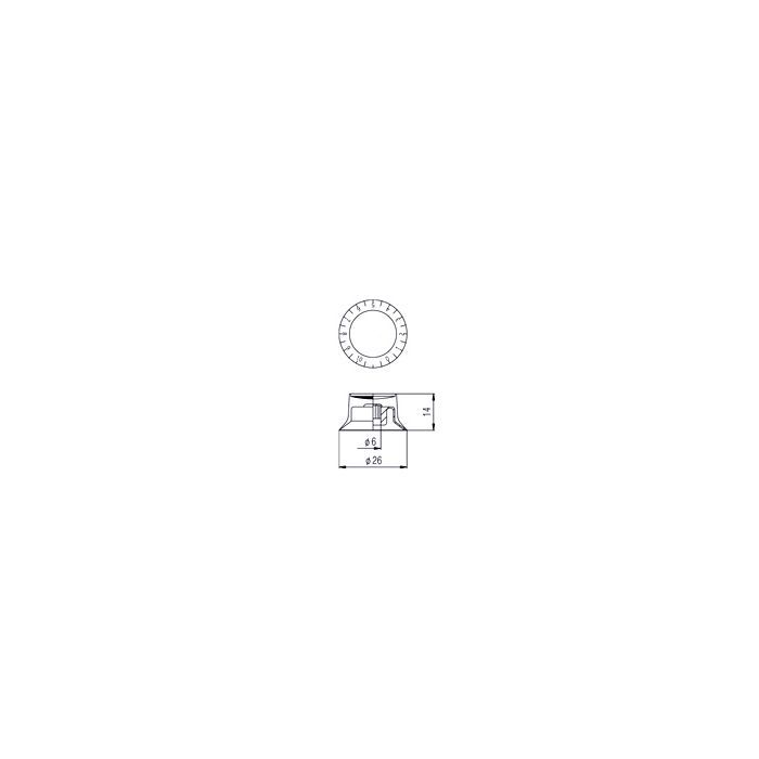 Ручка для потенціометра Paxphil Volume Speed Knob Black (KSV42 BK) зображення 3