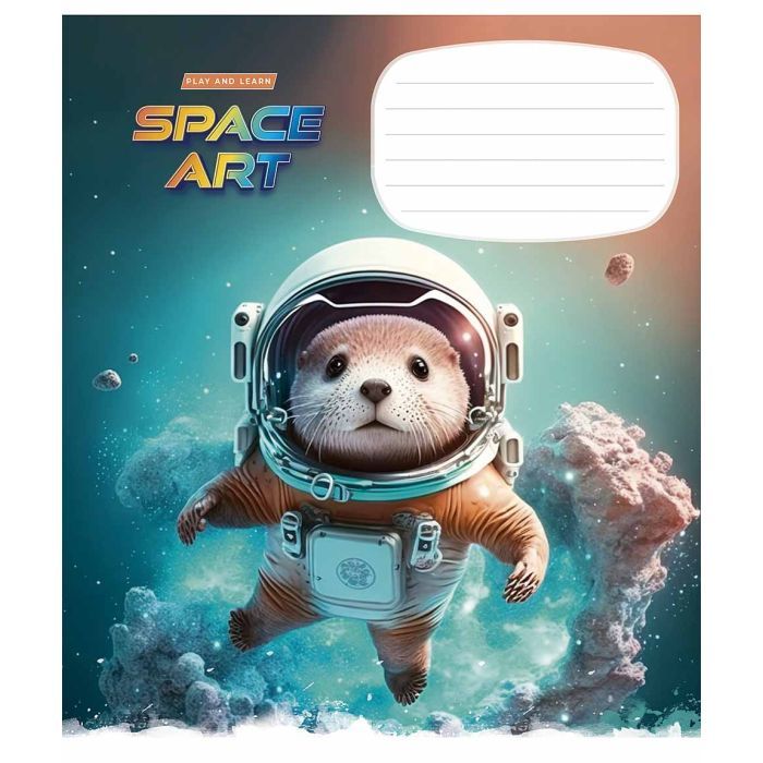 Зошит Школярик Space Art 12 аркушів лінія (012-3406L) зображення 5