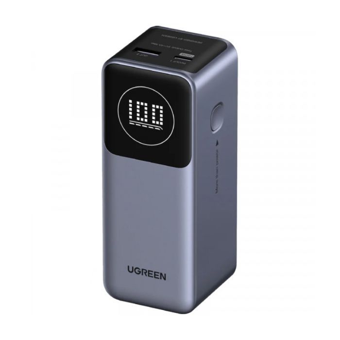 Батарея универсальная Ugreen 12000mAh 100W PD, QC, USB-A, USB-С in/out Grey (PB724) (35526B)