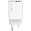 Зарядний пристрій ColorWay C101E GaN Mini 45W PD PPS USB-C + USB-A QC4.0 white (CW-CHS060PD-WT) зображення 3