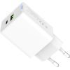Зарядний пристрій ColorWay C101E GaN Mini 45W PD PPS USB-C + USB-A QC4.0 white (CW-CHS060PD-WT) зображення 5