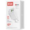 Зарядний пристрій ColorWay C101E GaN Mini 45W PD PPS USB-C + USB-A QC4.0 white (CW-CHS060PD-WT) зображення 6