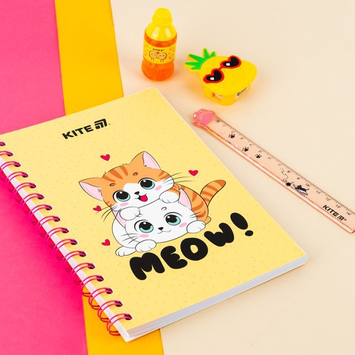 Блокнот Kite на спирали A5 Cute 1, 80 листов, клетка (K25-1911-1) изображение 5