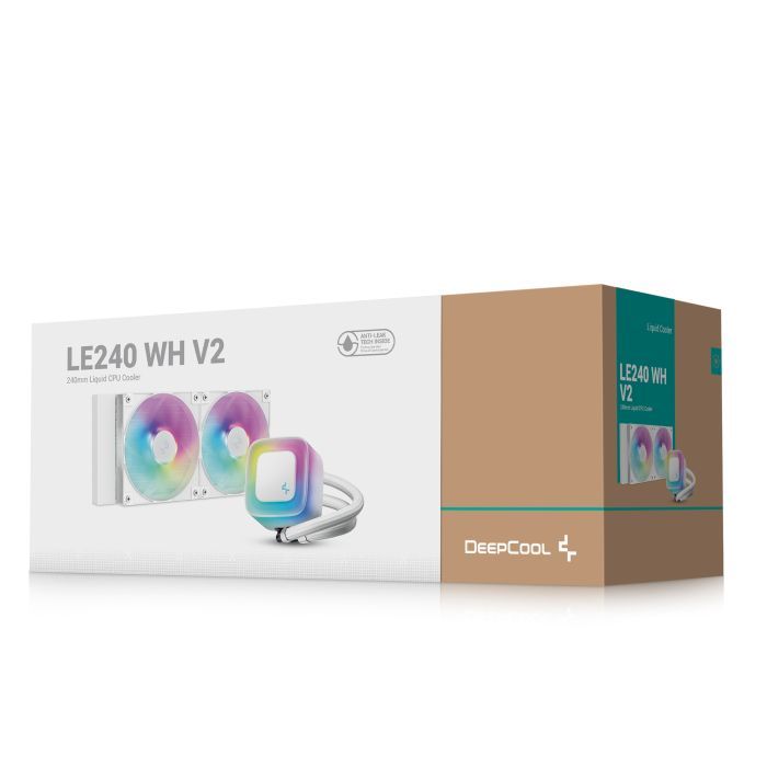 Система жидкостного охлаждения Deepcool LE240 WH V2 (R-LE240-WHAMMN-G-2) изображение 6