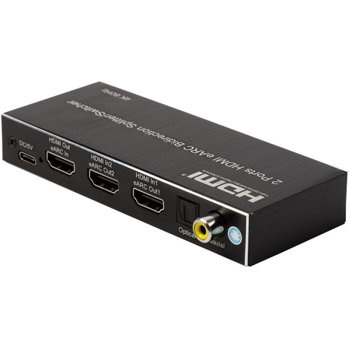 Разветвитель PowerPlant 2 Ports HDMI eARC (CA914906) изображение 3