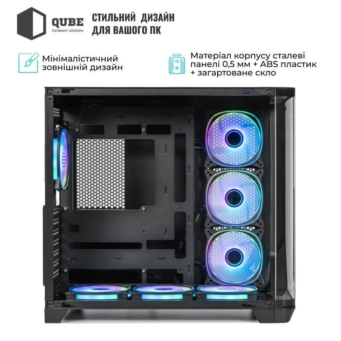 Корпус для ПК Qube MIRAGE_GBNU3 изображение 10