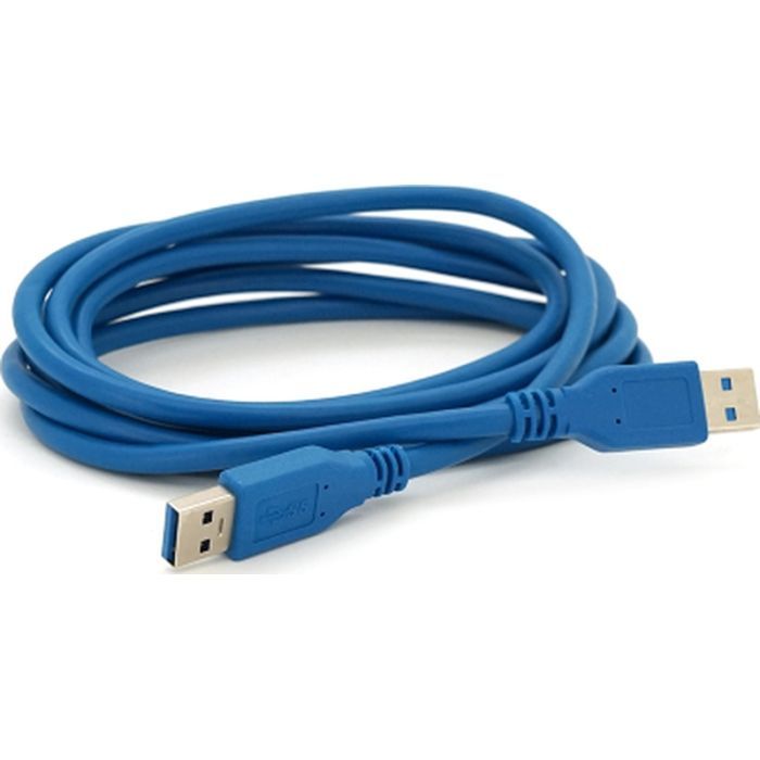 Дата кабель USB 3.0 AM/AM 2.0m Blue Voltronic (YT-3.0AM+AM-2.0)