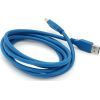 Дата кабель USB 3.0 AM/AM 2.0m Blue Voltronic (YT-3.0AM+AM-2.0) зображення 2