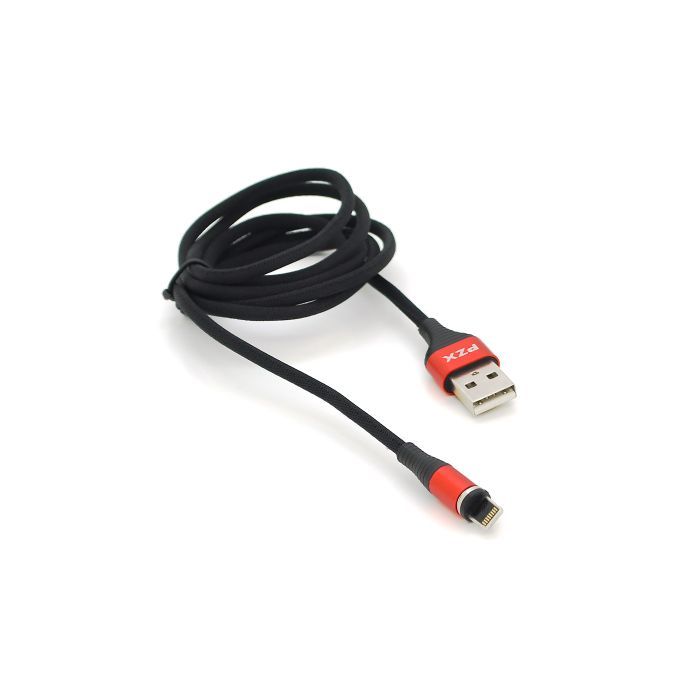 Дата кабель USB 2.0 AM to Lightning 1.0m magnetic 3.1A black PZX (V133-B)