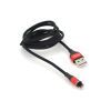 Дата кабель USB 2.0 AM to Lightning 1.0m magnetic 3.1A black PZX (V133-B)
