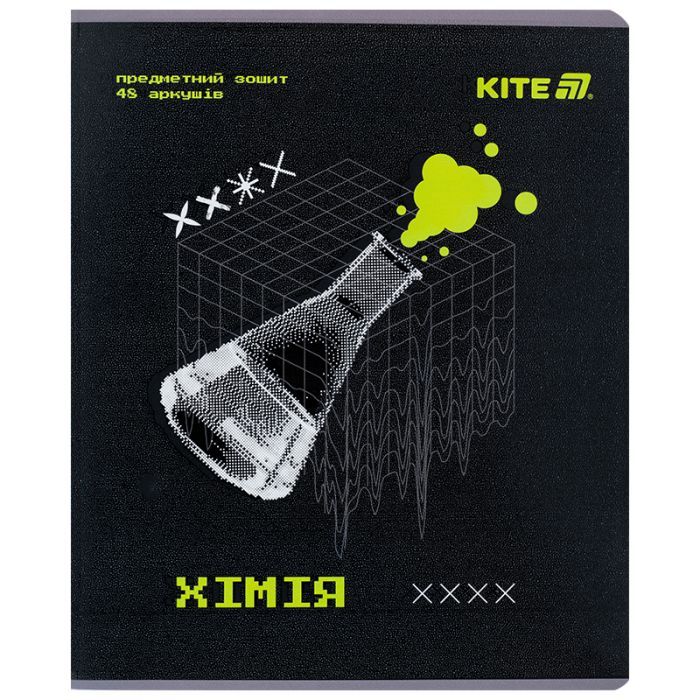 Тетрадь Kite предметная Techno 48 листа, клетка, химия (K25-240-6)