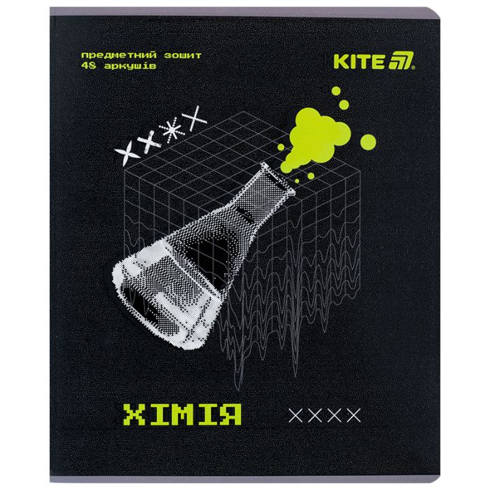 Зошит Kite предметний Techno 48 аркуші, клітинка, хімія (K25-240-6)