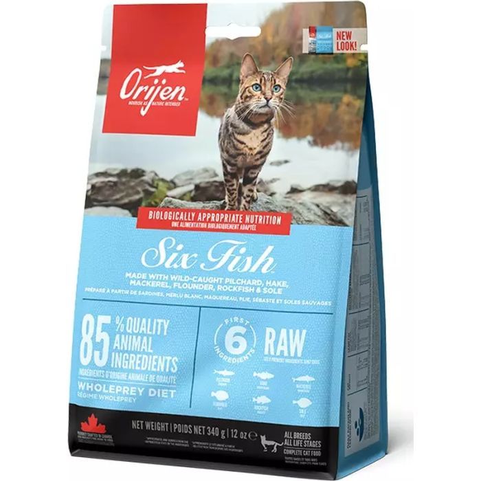 Сухой корм для кошек Orijen 6 Fish Cat&kitten 1.8 кг (0064992281182)