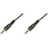 Кабель мультимедийный 3.5mm M to 3.5mm M 2.5m black Digitus (AK-510100-025-S)