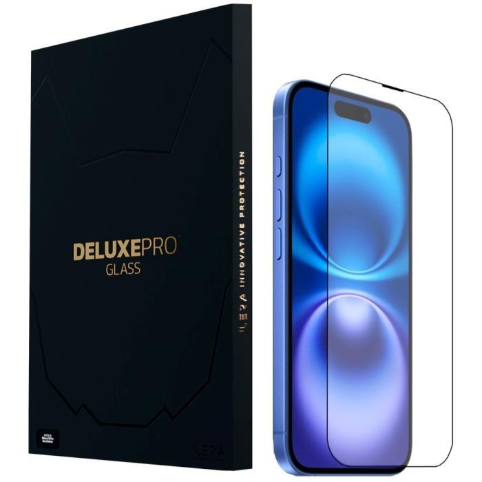 Скло захисне iLera DeLuxe Original Glass iPhone 16 Plus | 15 Plus (ILFCDL16PL)