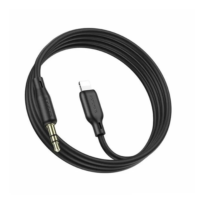 Кабель мультимедійний Lightning to 3.5mm M 1.0m silicone black BOROFONE (6941991101045) зображення 2