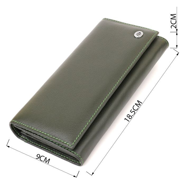 Гаманець ST Leather Зелений (22744) зображення 3