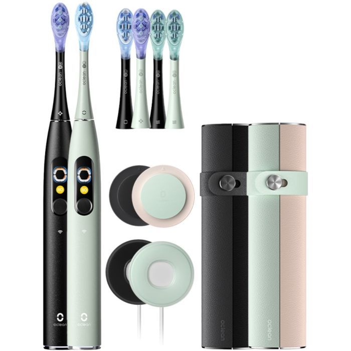Електрична зубна щітка Oclean X Ultra 20 S Duo Set Green+Black (6970810557152) зображення 2