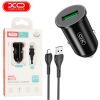 Зарядное устройство XO USB QC3.0 18W + cable USB to Micro 5P black (TZ12-M-BK) изображение 2