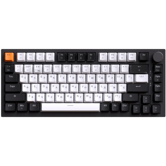 Клавіатура GamePro Asgard Valhalla MK160W Pro 75 RGB Wireless/Bluetooth/USB White (MK160W Pro)