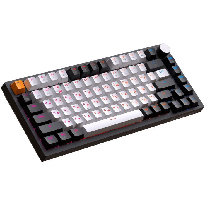 Клавіатура GamePro Asgard Valhalla MK160W Pro 75 RGB Wireless/Bluetooth/USB White (MK160W Pro) зображення 3