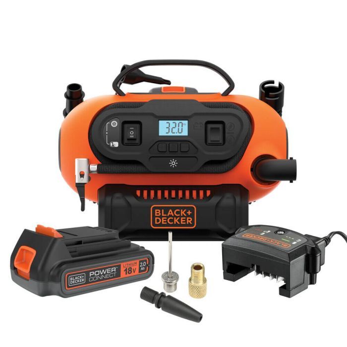 Автомобільний компресор Black&Decker Li-Ion, 18V, (без АКБ та ЗП) (BDCINF18N) зображення 2