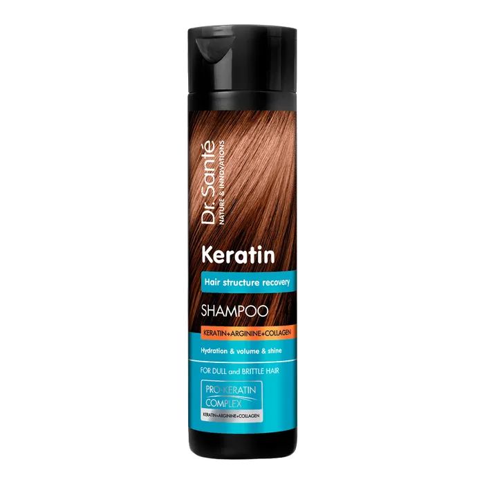 Шампунь Dr. Sante Keratin Shampoo Для тьмяного та ламкого волосся 400 мл (4823015944031)
