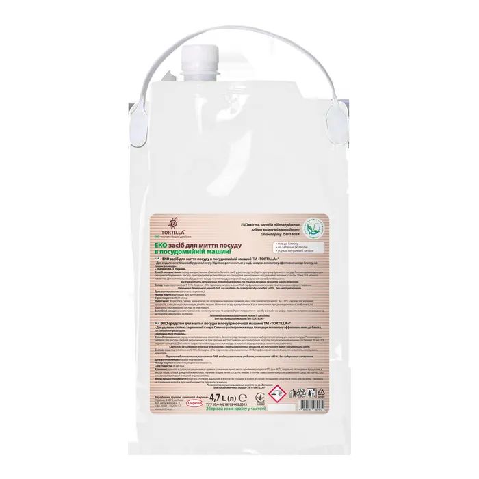 Гель для мытья посуды в посудомойке Tortilla Эко 4.7 л (4820178062572) изображение 3