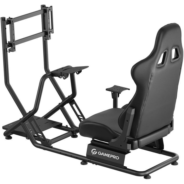 Кресло игровое GamePro RS115 з кокпітом кріплення для керма та педалей Black (RS115) изображение 2