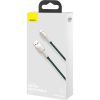 Дата кабель USB 2.0 AM to Lightning 2.0m 2.4A metal green Baseus (CALJK-B06) зображення 5