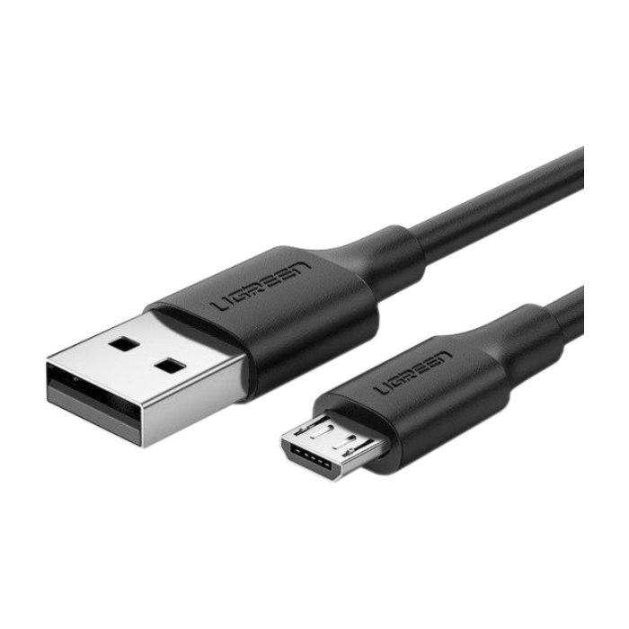 Дата кабель USB 2.0 AM to Micro 5P 0.25m 2A US289 black Ugreen (60134)