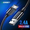 Дата кабель USB 2.0 AM to Micro 5P 3.0m 2A US289 black Ugreen (60827) изображение 2