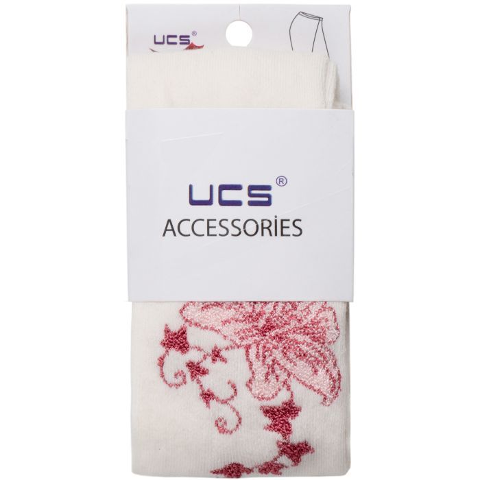 Колготки детские UCS Socks с бабочками (M0C0301-0925-5G-pink)