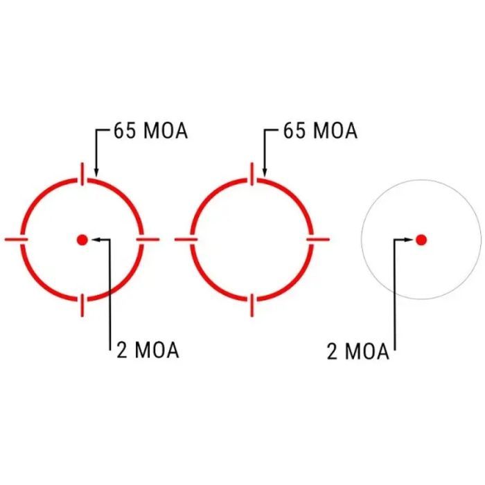 Коллиматорный прицел Holosun DRS-TH тепловізійний точка 2 MOA + коло 65 МОА (червоний) (DRS-TH) изображение 10