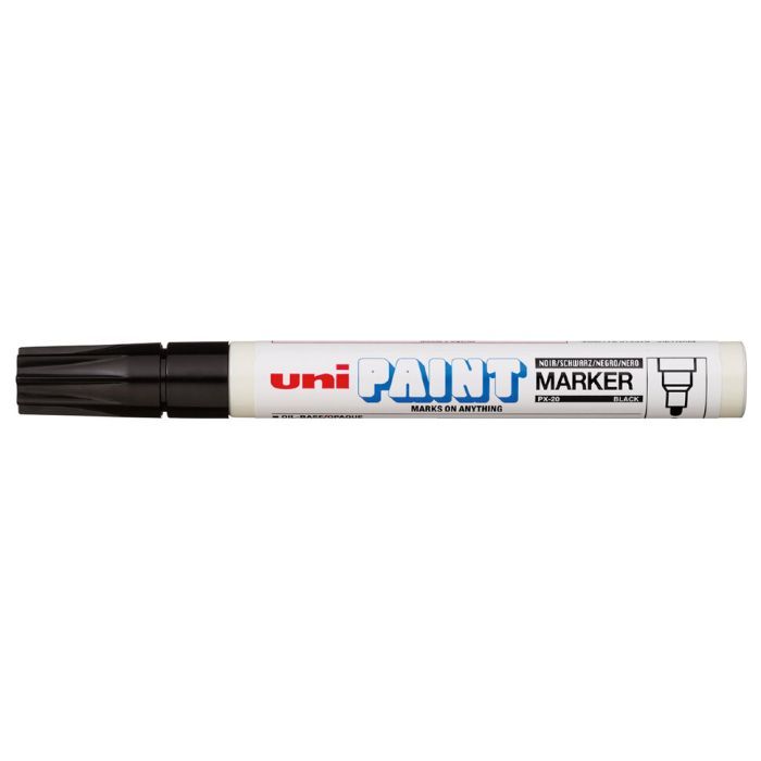 Маркер UNI Paint 2,2-2,8мм, чорний (PX-20(L) BLACK) зображення 2