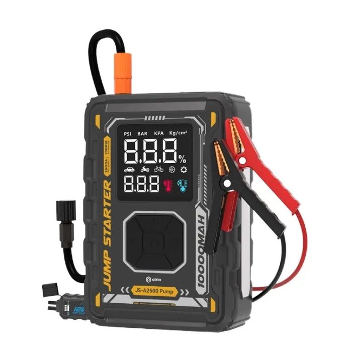 Пуско зарядное устройство Atria 8000mAh 1000A QC18W Pump LED фонарик (JS-A2500 Pump) изображение 3