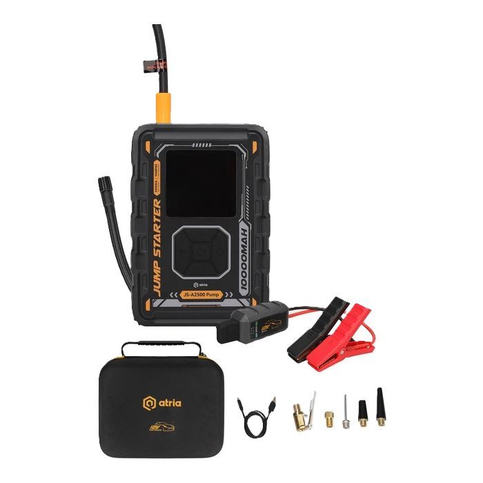 Пуско зарядное устройство Atria 8000mAh 1000A QC18W Pump LED фонарик (JS-A2500 Pump) изображение 5