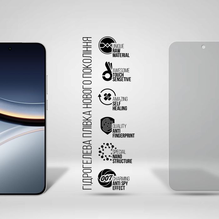 Пленка защитная Armorstandart hydrogel Anti-spy Xiaomi Poco F7 (ARM80340) изображение 2