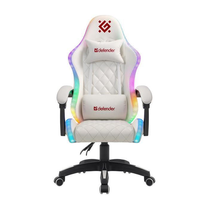 Крісло ігрове Defender Energy RGB White (64557)