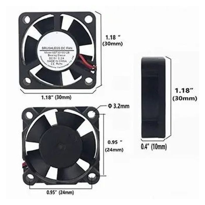 Додаткове обладнання для Мікро ПК KUONGSHUN Fan for Raspberry Pi 30307 (3B386) зображення 4