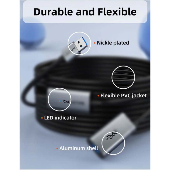 Дата кабель USB 3.0 AM/AF 20.0m active Cabletime (CA915194) изображение 7