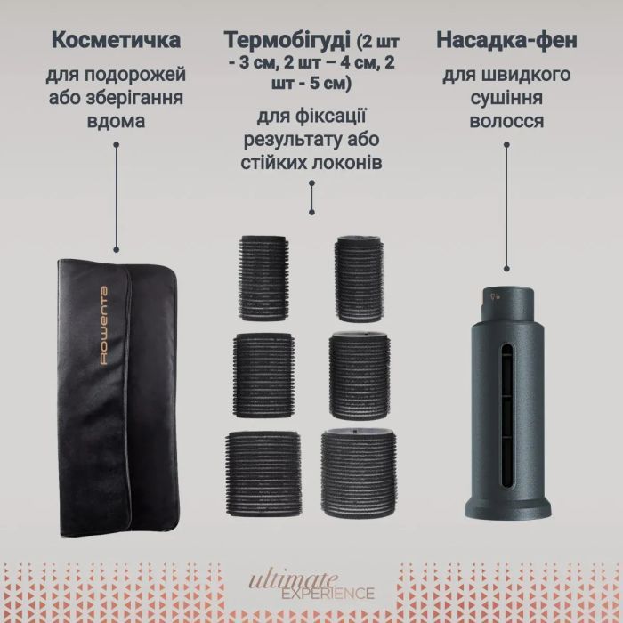 Фен-щітка Rowenta UB9920E0 зображення 6