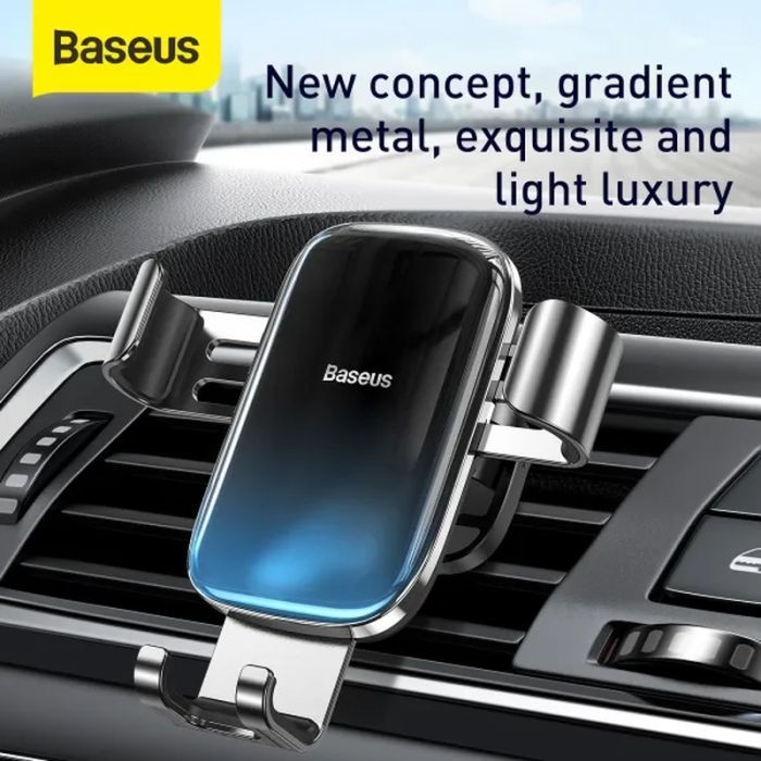 Универсальный автодержатель Baseus Glaze Cravity Car Mount Black (SUYL-LG01) изображение 12