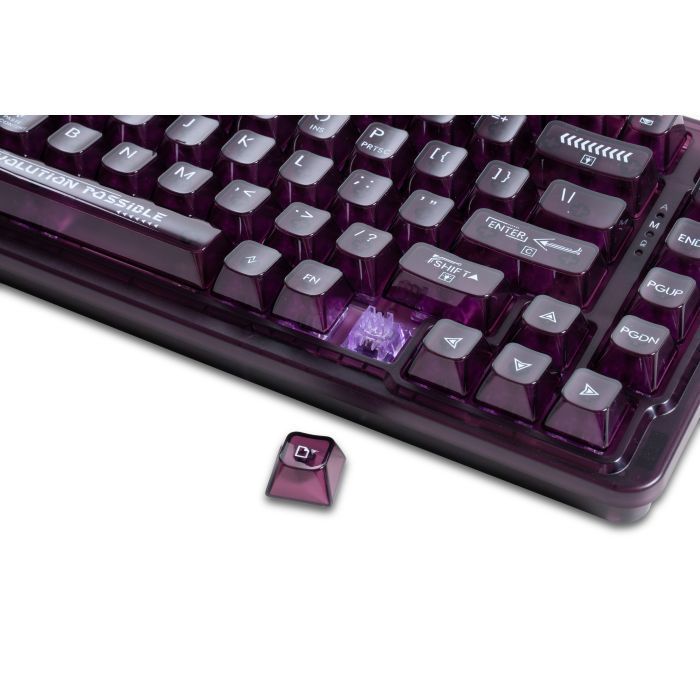 Клавіатура Thunderobot K75 TKL RGB Tri-mode Violet Mist Moon Switch Purple (6932066305550) зображення 10