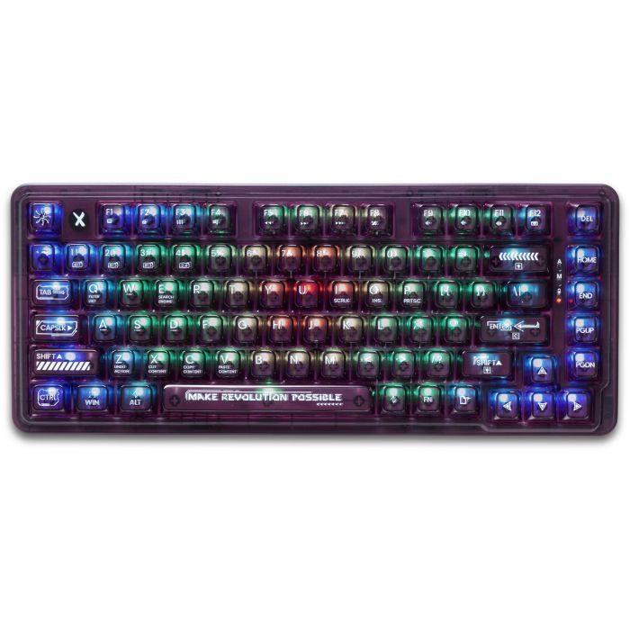Клавіатура Thunderobot K75 TKL RGB Tri-mode Violet Mist Moon Switch Purple (6932066305550)