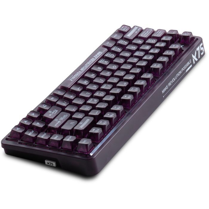Клавіатура Thunderobot K75 TKL RGB Tri-mode Violet Mist Moon Switch Purple (6932066305550) зображення 5
